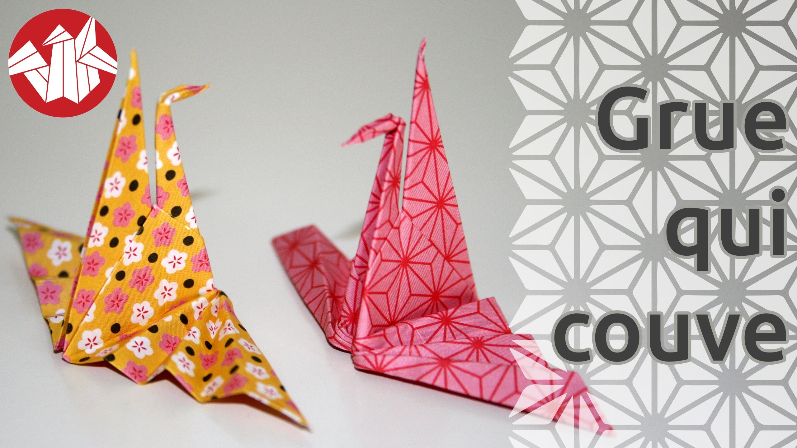 Origami - La grue qui couve - Hatching crane [Senbazuru]