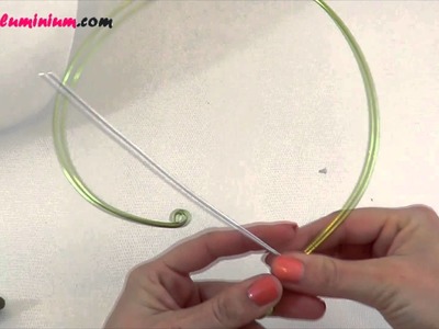 ► [ TUTO ]Création d'un  Collier Spirale en fil aluminium