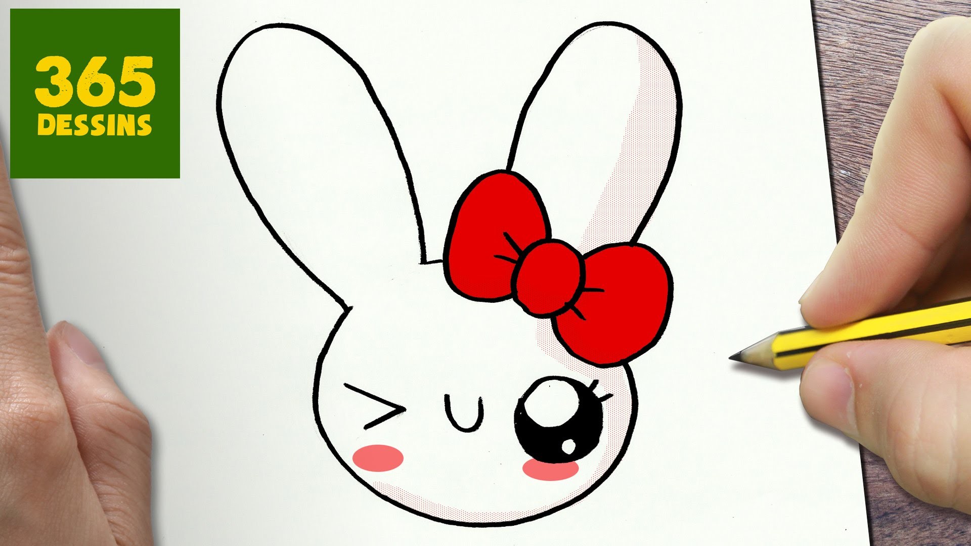 COMMENT DESSINER  LAPIN KAWAII ÉTAPE PAR ÉTAPE – Dessins kawaii facile