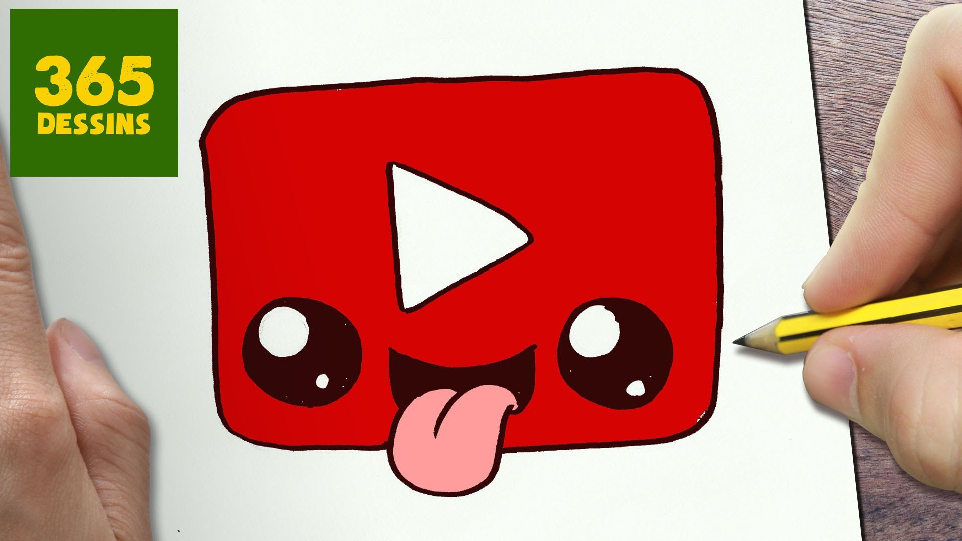 COMMENT DESSINER  LOGO YOUTUBE KAWAII TAPE PAR TAPE 