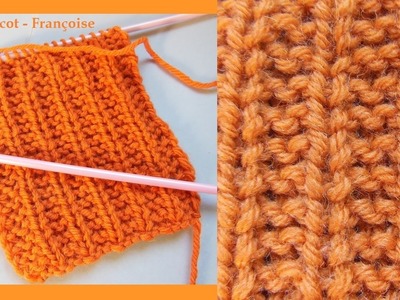 Tuto tricot Côtes Mousse | Apprendre à tricoter des côtes Mousse 1.2 | Point de base facile