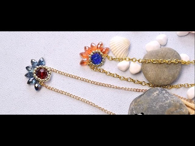 Vidéo 53 Pandahall tutoriel DIY collier de chaîne avec pendentif réalisé en perles en verre