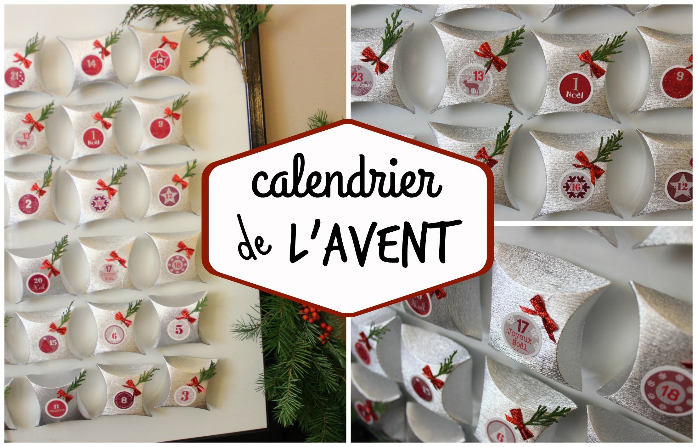 1 calendrier de l'avent class et réutilisable DIY