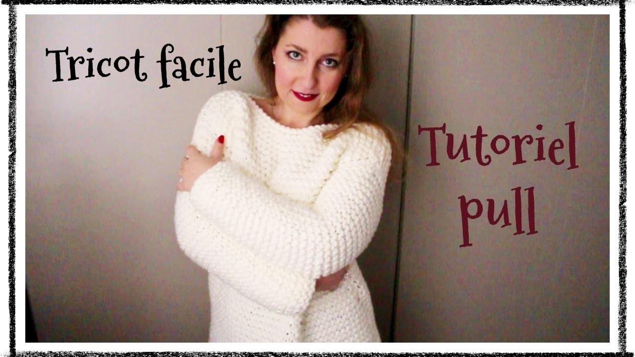 Pull en grosse maille! Tricot facile! Sweater in big knit! Easy Knit! ❄
