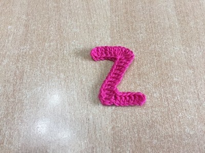 Tuto lettre Z au crochet