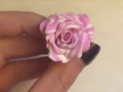 [tuto] rose à motif - polymer clay