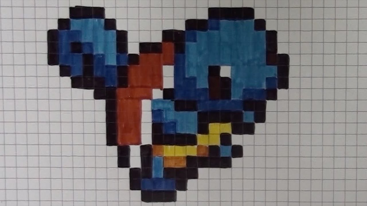 Comment dessiner carapuce Pixel Art