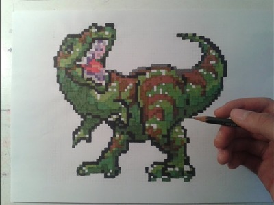 Dessiner un dinosaure - Pixel Art