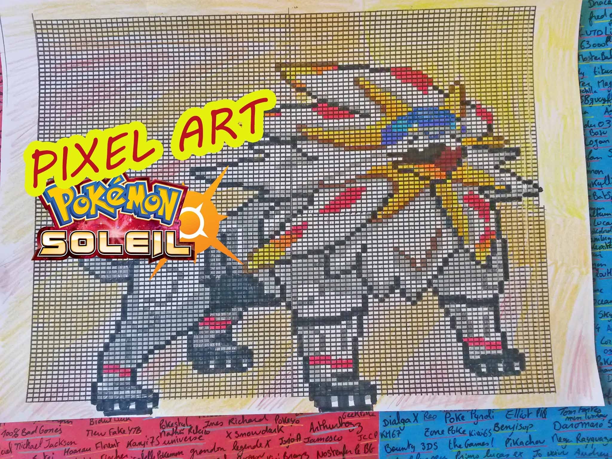 Pixel Art Pokemon Solgaleo Et Lunala