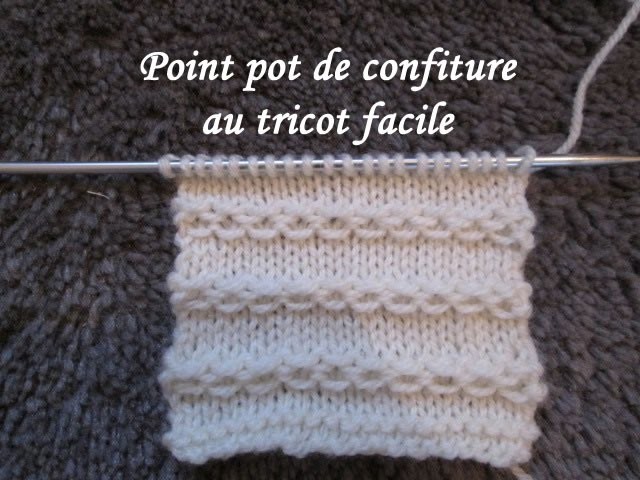 TUTO POINT CHAINETTE OU CONFITURE AU TRICOT stitch knitting PUNTO TEJIDO DOS AGUJAS