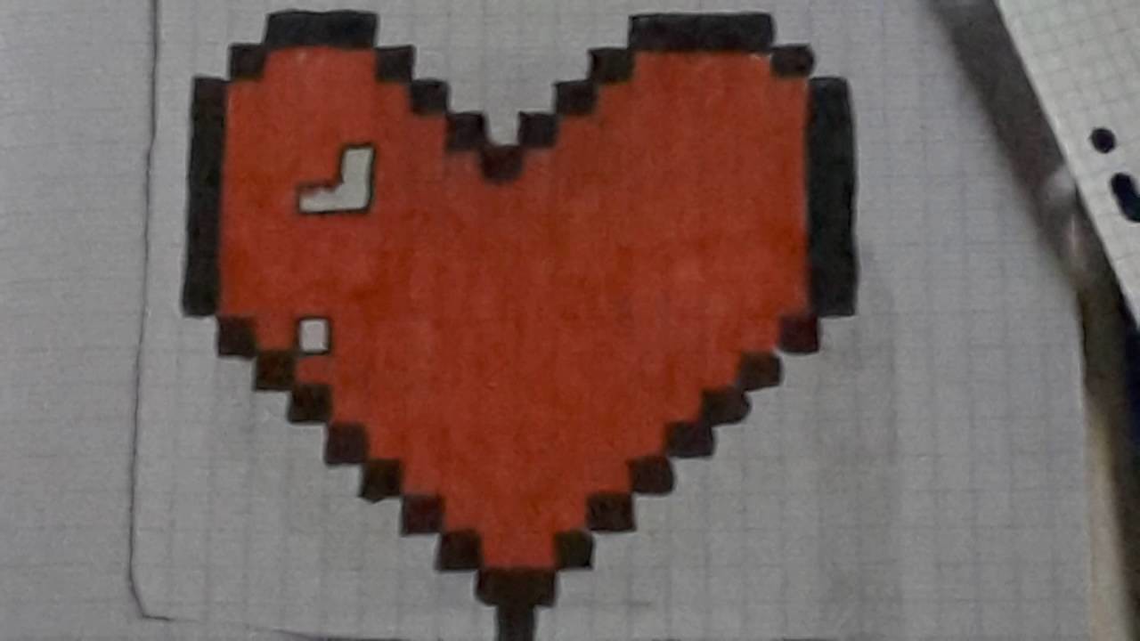 Coeur en Pixel Art