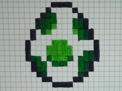 Comment dessiner l'oeuf de mario Pixel Art
