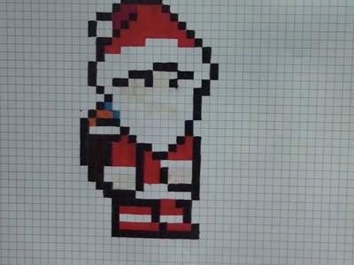 Comment dessiner le Père Noël Pixel Art