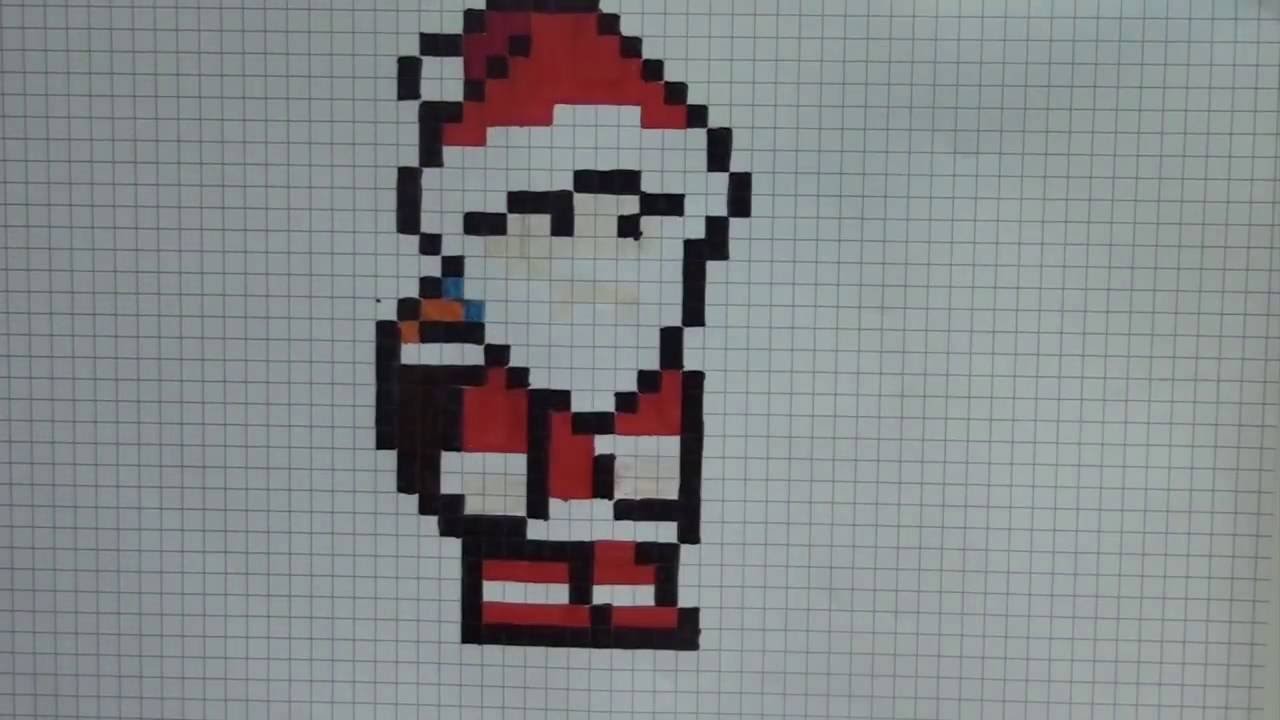Comment Dessiner Le Père Noël Pixel Art