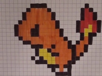 Comment dessiner salamèche en Pixel Art