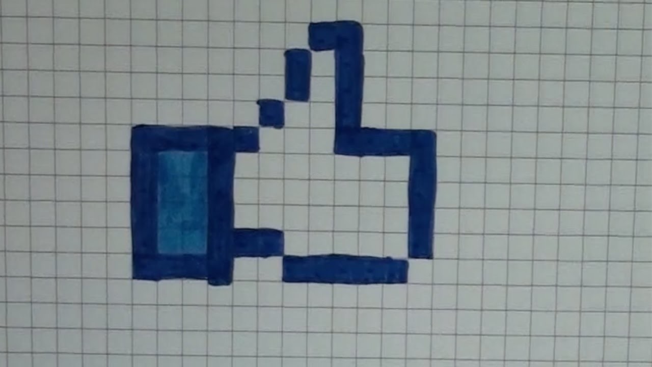 Comment Dessiner Un Pouce Bleu Pixel Art