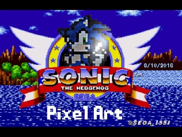 Pixel Art: Sonic The Hedgehog