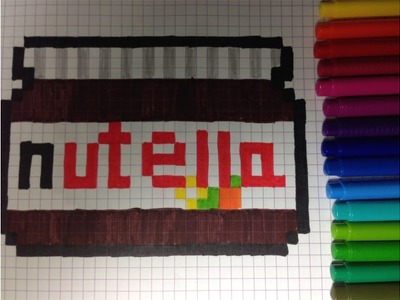 Comment dessiner un pot de nutella Pixel Art