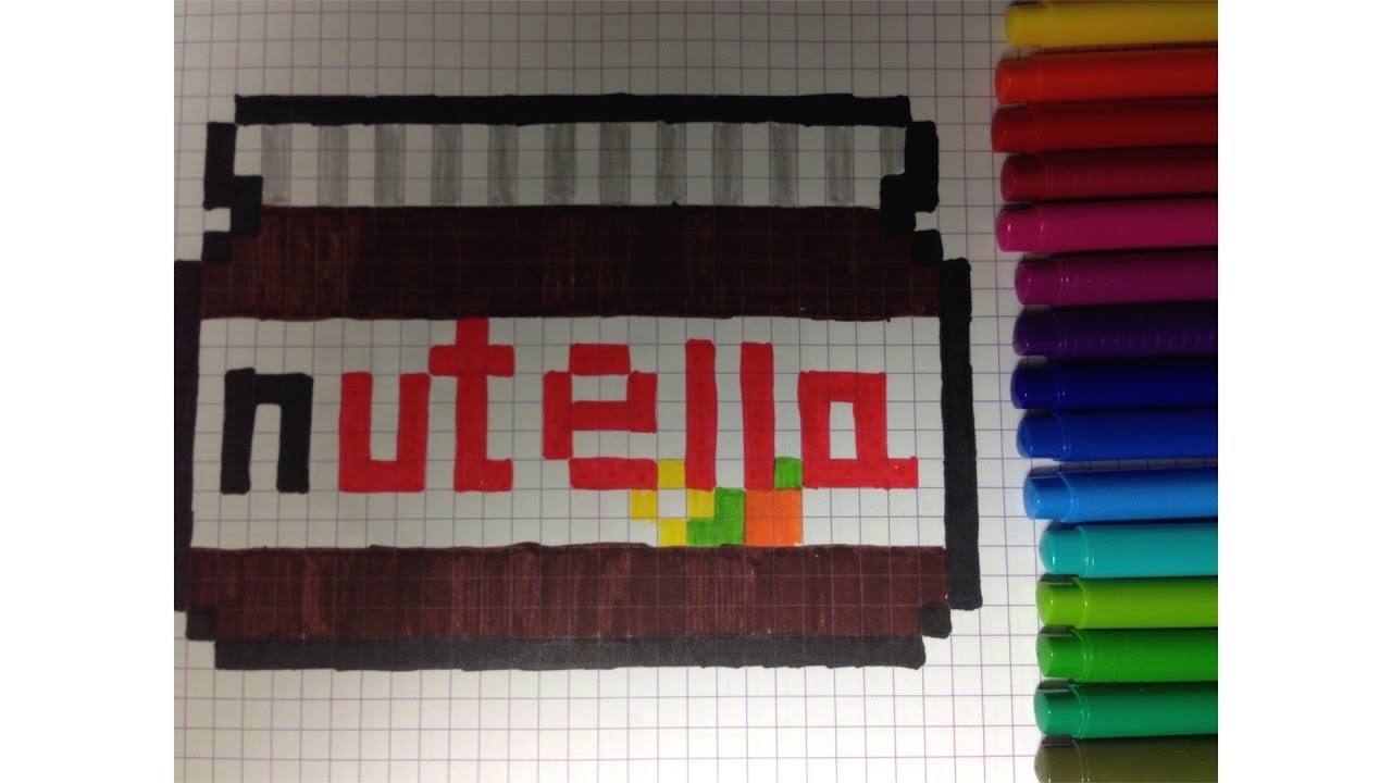 Comment Dessiner Un Pot De Nutella Pixel Art