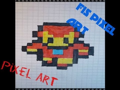 Comment faire iron man.PIXEL ART. FIS PIXEL ART