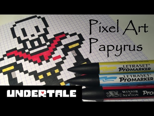 Pixel art Undertale : Papyrus