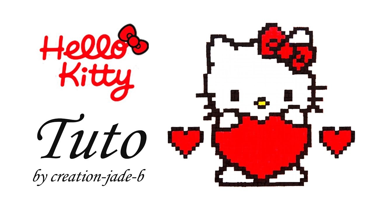 Tuto Pixel Art - Hello Kitty Saint-Valentin ! ♥