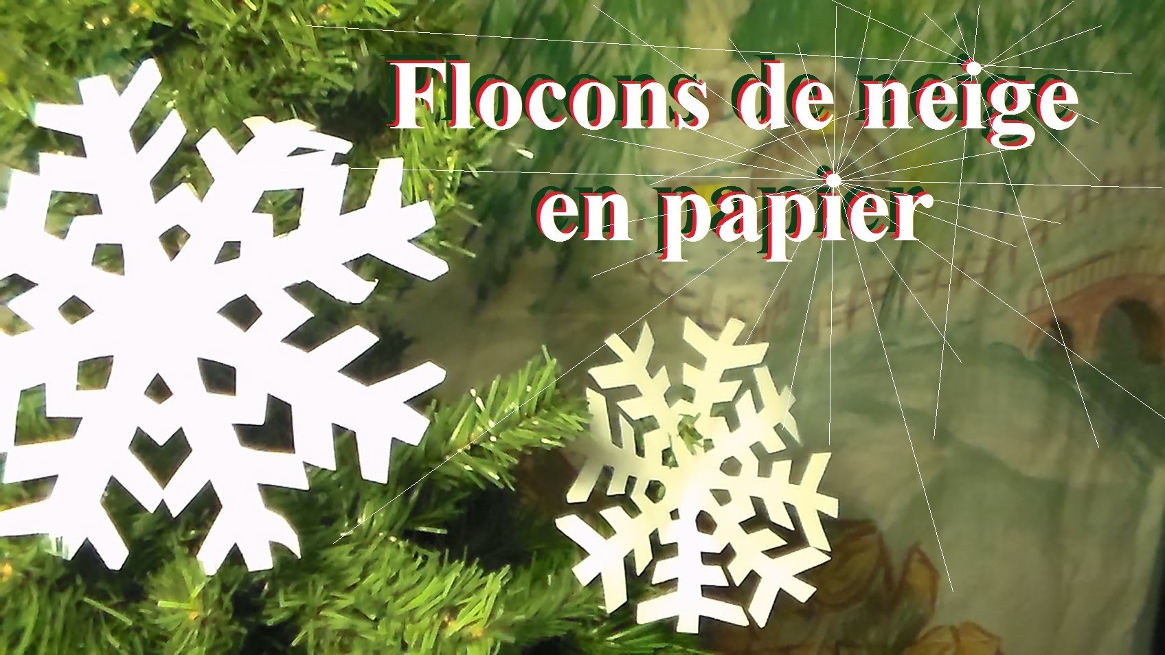 Fabriquer un flocon de neige en papier | Bricolage de Noël avec les enfants
