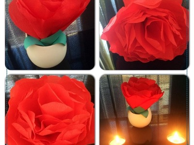 ♡ Vidéo spéciale ♡  ☼ Fabriquer une rose géante en papier ☼