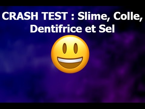 Crash- TestC Slime avec Dentifrice Colle et Sel