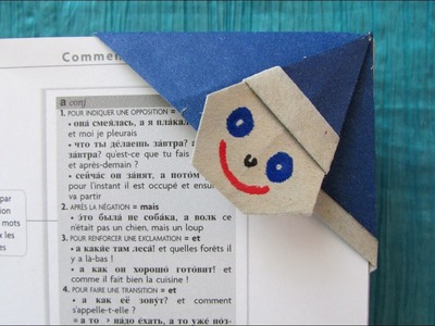 Origami facile : Marque page Clown