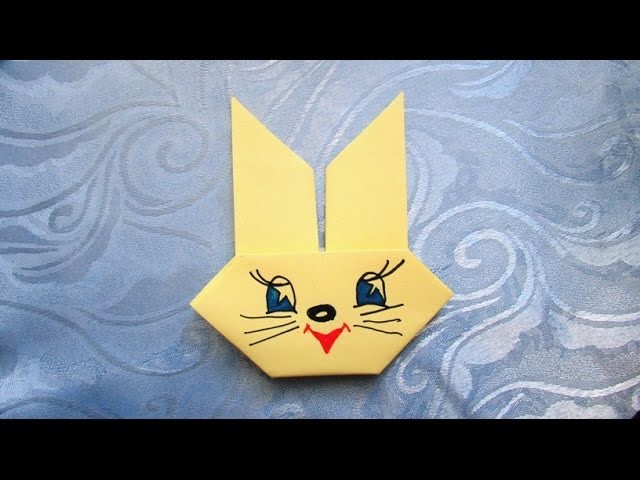 Origami facile : Tête de Lapin