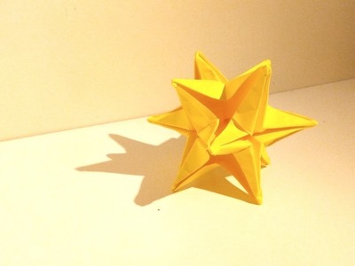 Tutoriel Origami facile ,comment faire une étoile Oméga.