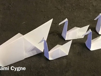 Origami Cygne facile, Swan easy