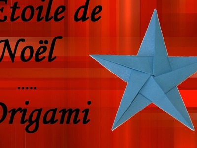Origami - Étoile de Noël