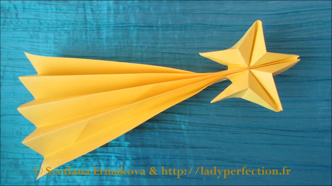 Origami : Étoile filante, Comète