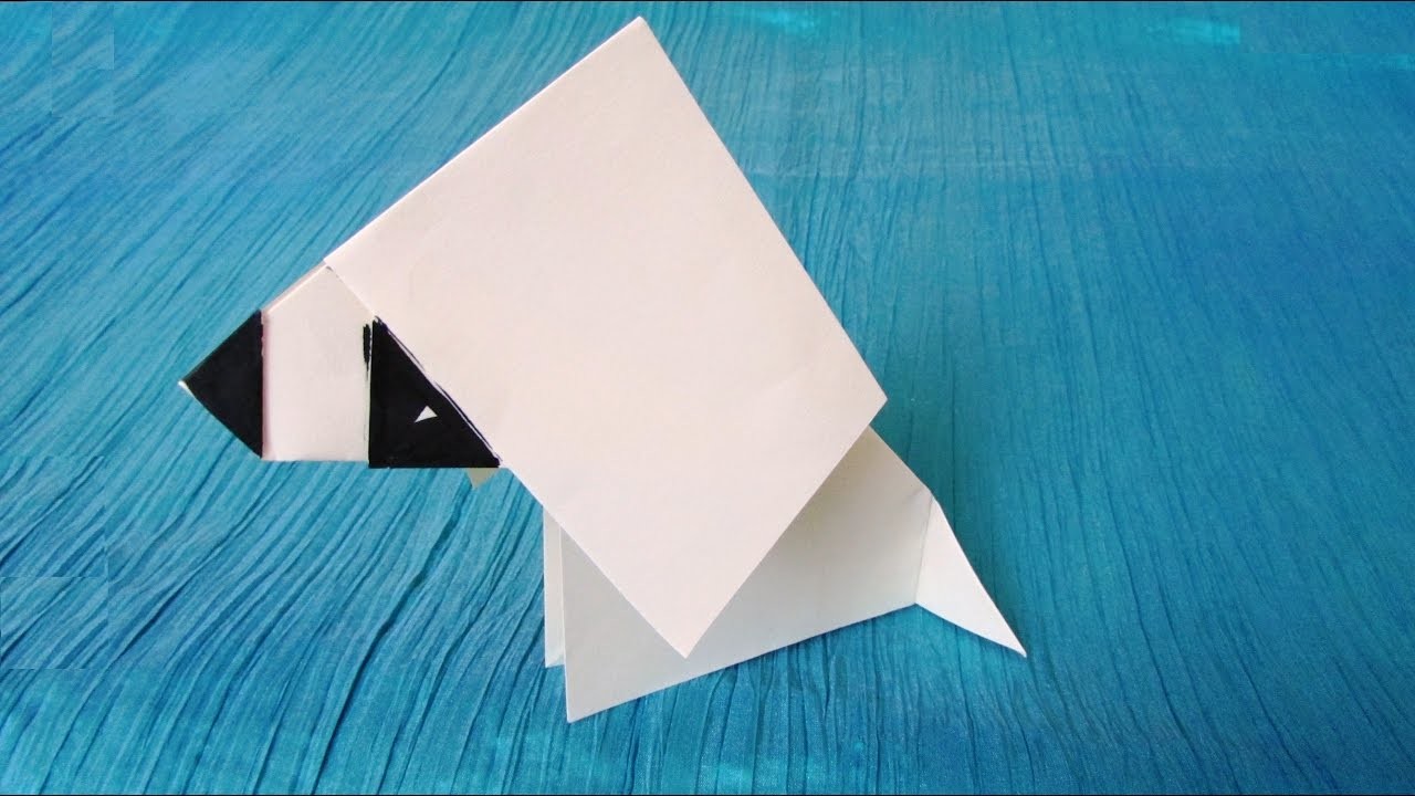 Origami facile : Chien qui balance la tête