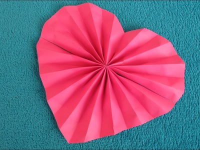 Origami facile : Cœur en éventail