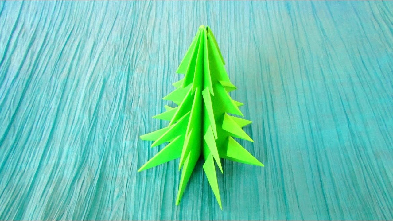 Origami facile : Sapin de Noël