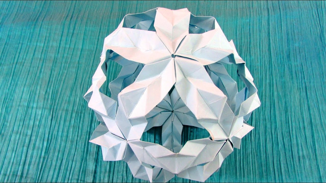 Origami modulaire-Kusudama : Hokkaido (Kankichi)