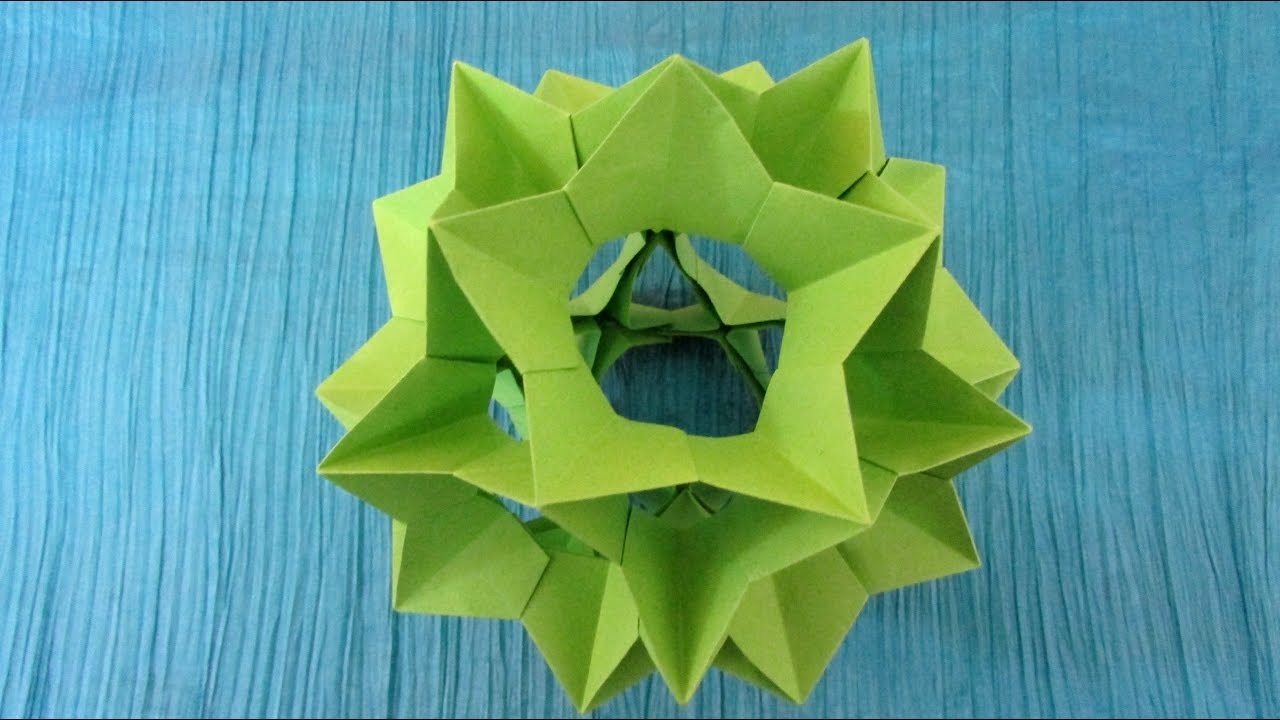 Origami modulaire-Kusudama : Lazy Electra (Natalia Romanenko)