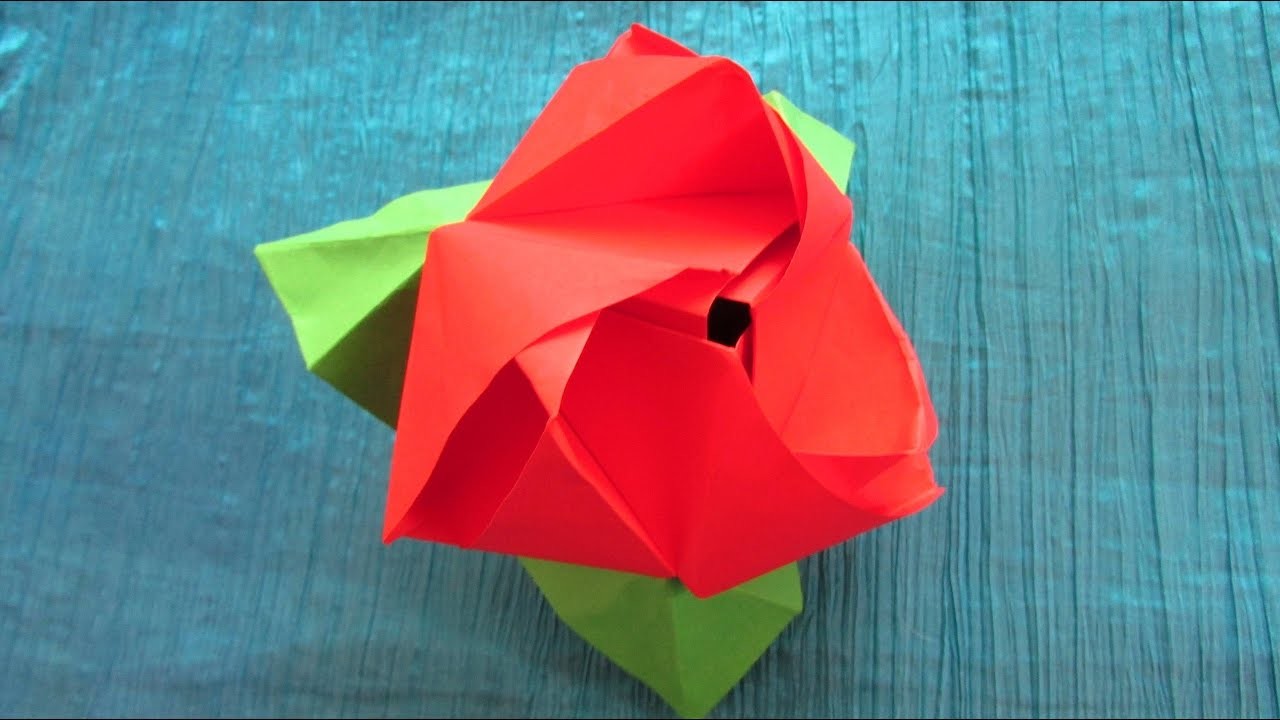 Origami modulaire : Rose-cube magique transformable (Valerie Vann)