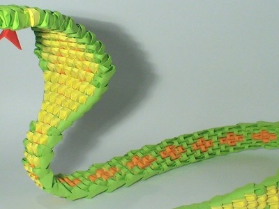 Tutoriel : comment faire un serpent en Origami 3D