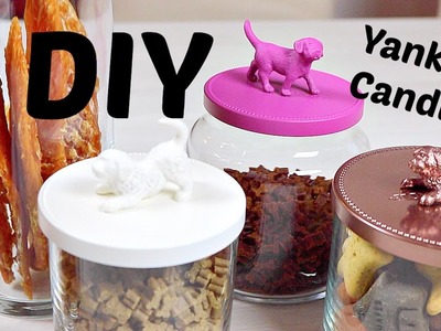 DIY Pots à friandises pour chien - Recyclage de Pots à Bougies Yankee Candle