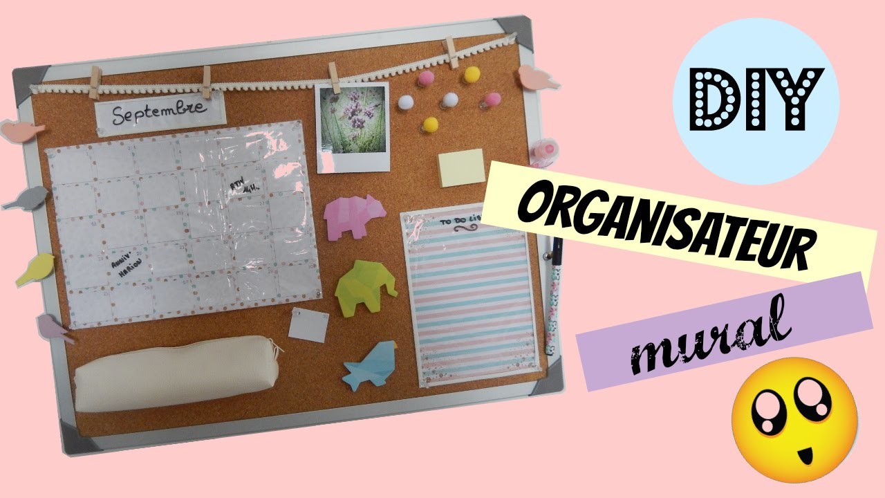 DIY : un ORGANISATEUR pour bien commencer l'année !!