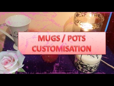 ❁ Fall DIY ❁ : Customiser Mugs et Pots facilement. تزيين الكؤوس و العلب بطريقة سهلة