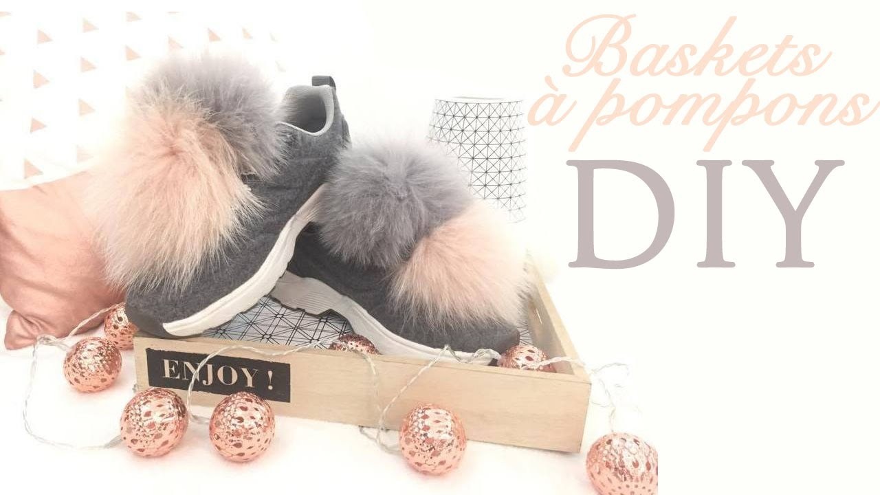 DIY - Baskets a pompons - Jolie Licorne