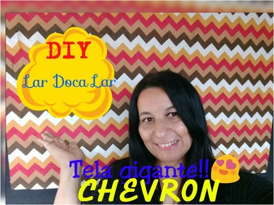 DIY - Chevron Tela Gigante n -Lar Doca Lar