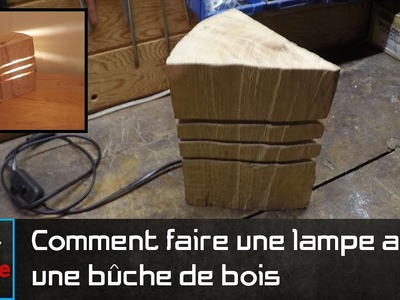 #DIY Comment faire une lampe avec une bûche de bois