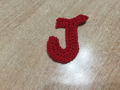 Tuto lettre J au crochet spécial  gaucher