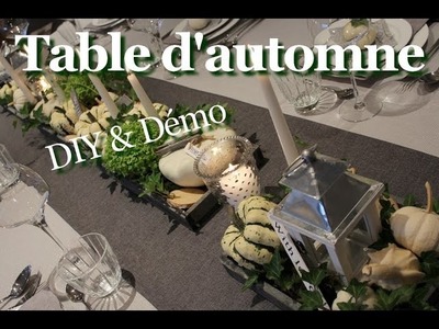 Déco Table d'automne blanc.vert - DIY - Conseils de réalisation !